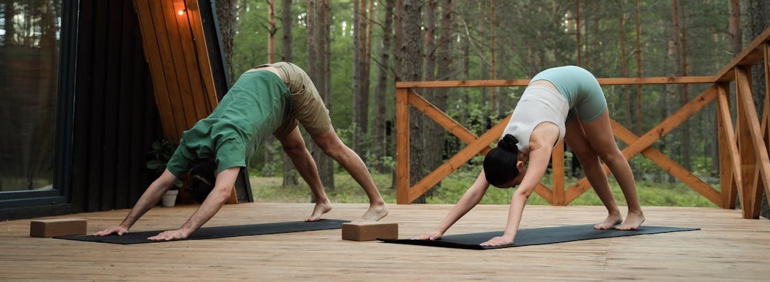 The header image on the Weekend Yoga Retreat schedule